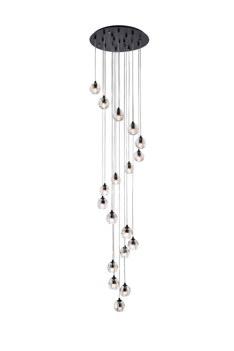 LED Pendant<br /><span style="color:#4AB0CE;">Entrega: 4-10 dias en USA</span><br /><span style="color:#4AB0CE;font-size:60%;">PREGUNTE POR ENTREGA EN PANAMA</span><br />Collection: Eren<br />Finish: Black