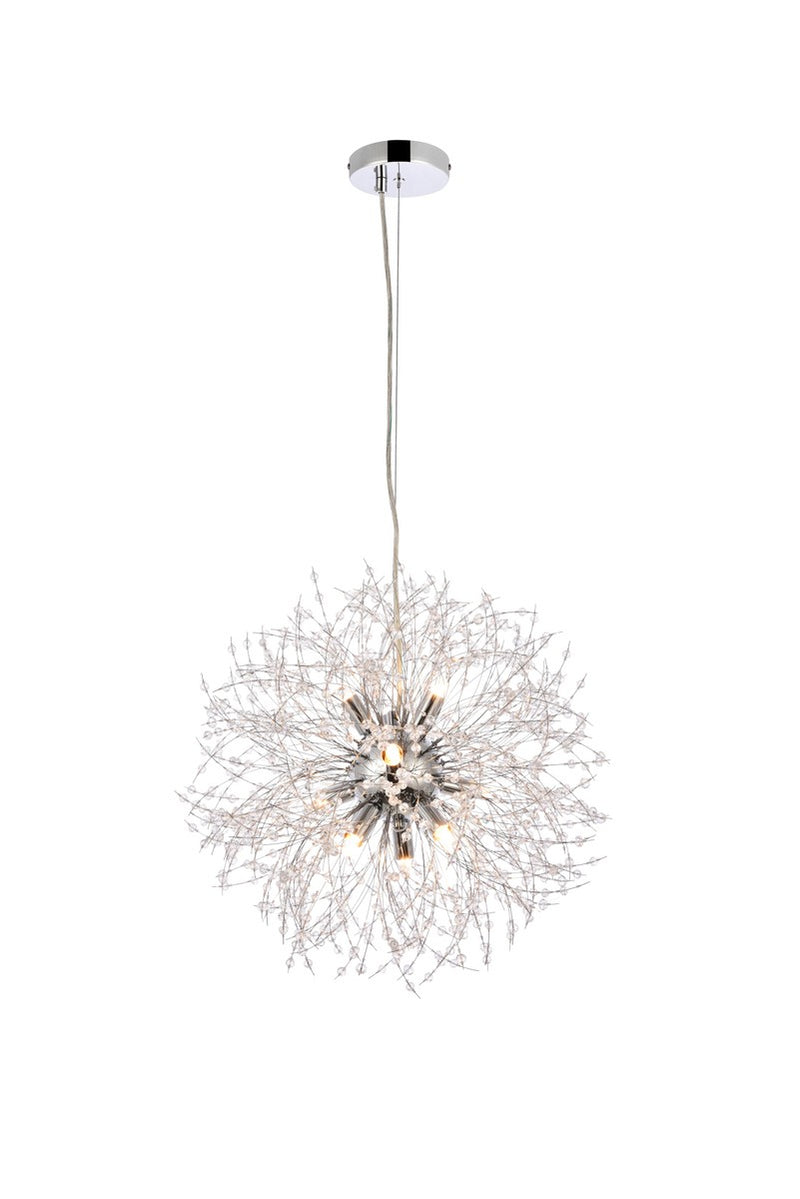 Nine Light Pendant<br /><span style="color:#4AB0CE;">Entrega: 4-10 dias en USA</span><br /><span style="color:#4AB0CE;font-size:60%;">PREGUNTE POR ENTREGA EN PANAMA</span><br />Collection: Solace<br />Finish: Chrome