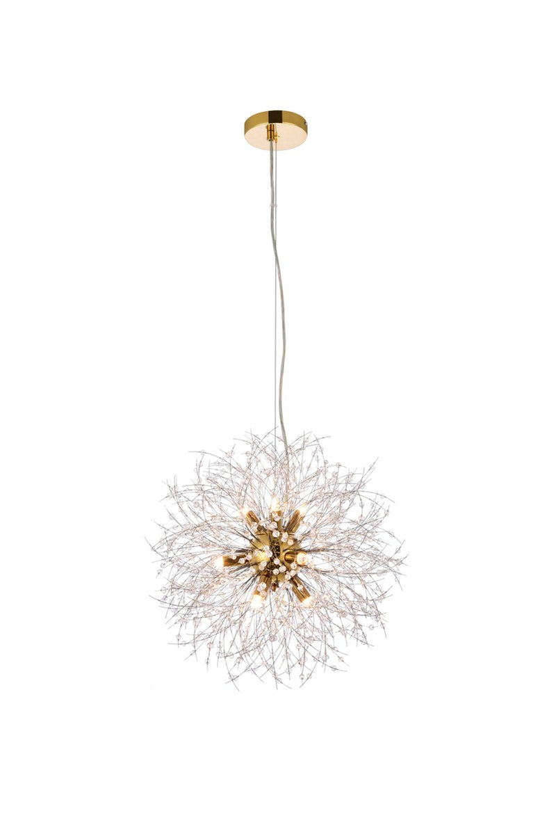 Nine Light Pendant<br /><span style="color:#4AB0CE;">Entrega: 4-10 dias en USA</span><br /><span style="color:#4AB0CE;font-size:60%;">PREGUNTE POR ENTREGA EN PANAMA</span><br />Collection: Solace<br />Finish: Gold