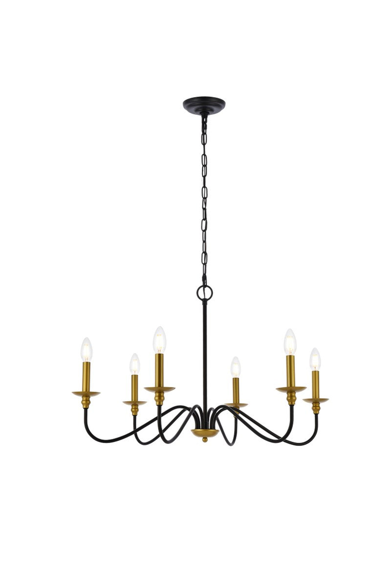 Six Light Chandelier<br /><span style="color:#4AB0CE;">Entrega: 4-10 dias en USA</span><br /><span style="color:#4AB0CE;font-size:60%;">PREGUNTE POR ENTREGA EN PANAMA</span><br />Collection: Rohan<br />Finish: brass