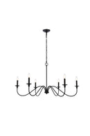 Six Light Chandelier<br /><span style="color:#4AB0CE;">Entrega: 4-10 dias en USA</span><br /><span style="color:#4AB0CE;font-size:60%;">PREGUNTE POR ENTREGA EN PANAMA</span><br />Collection: Rohan<br />Finish: Matte Black
