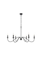 Six Light Chandelier<br /><span style="color:#4AB0CE;">Entrega: 6-7 semanas en USA</span><br /><span style="color:#4AB0CE;font-size:60%;">PREGUNTE POR ENTREGA EN PANAMA</span><br />Collection: Rohan<br />Finish: Matte Black