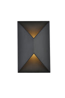 LED Outdoor Wall Lamp<br /><span style="color:#4AB0CE;">Entrega: 4-10 dias en USA</span><br /><span style="color:#4AB0CE;font-size:60%;">PREGUNTE POR ENTREGA EN PANAMA</span><br />Collection: Raine<br />Finish: black