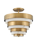 Hinkley - 30183HB - LED Semi-Flush Mount - Echelon - Heritage Brass