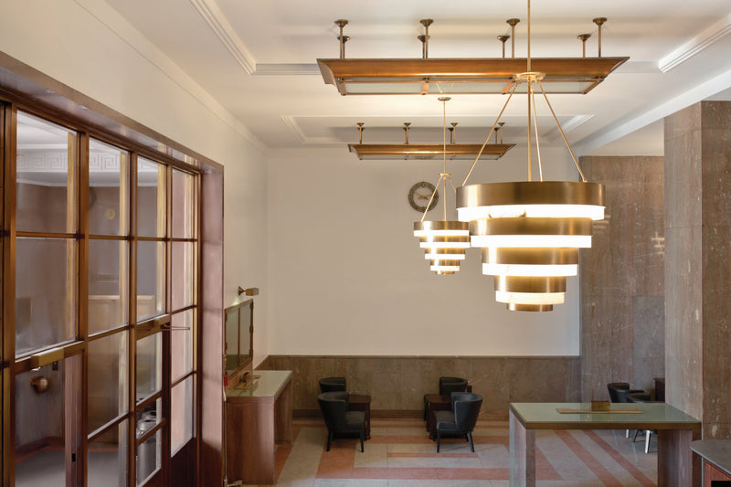 LED Chandelier<br /><span style="color:#4AB0CE;">Entrega: 4-10 dias en USA</span><br /><span style="color:#4AB0CE;font-size:60%;">PREGUNTE POR ENTREGA EN PANAMA</span><br />Collection: Echelon<br />Finish: Heritage Brass