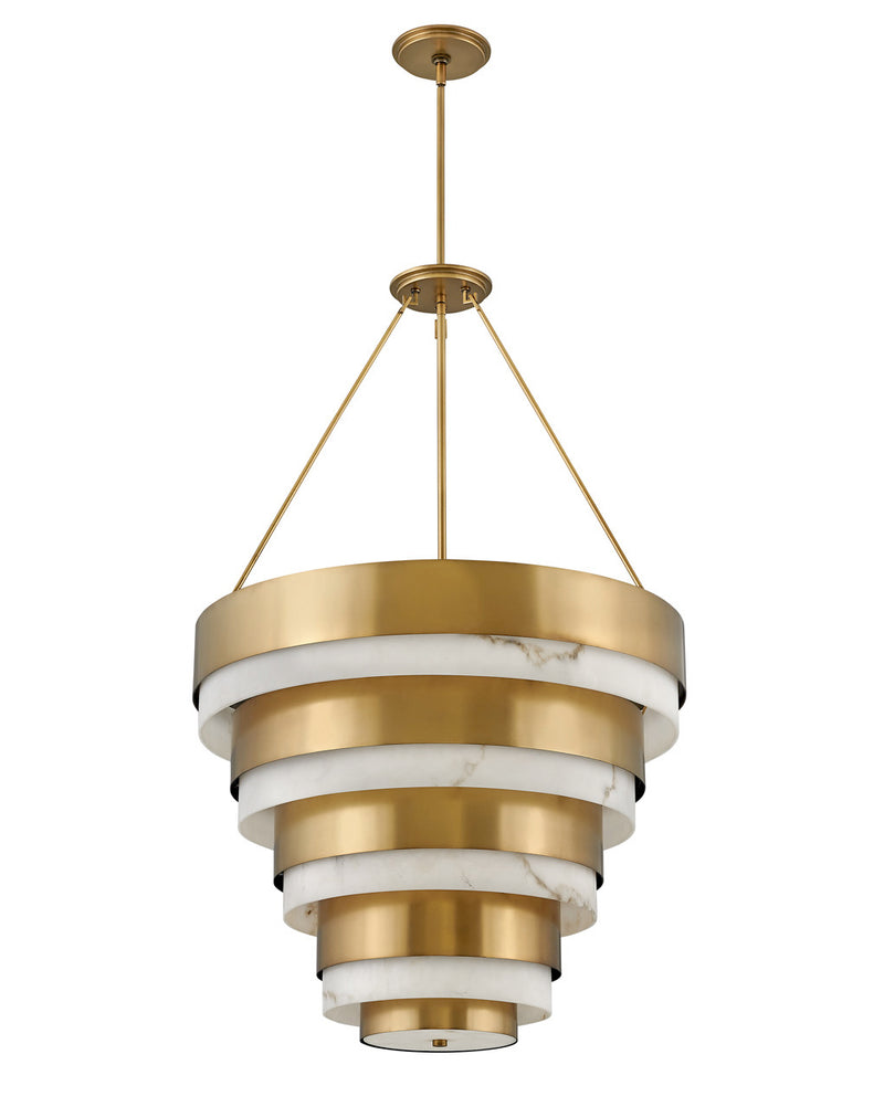 LED Chandelier<br /><span style="color:#4AB0CE;">Entrega: 4-10 dias en USA</span><br /><span style="color:#4AB0CE;font-size:60%;">PREGUNTE POR ENTREGA EN PANAMA</span><br />Collection: Echelon<br />Finish: Heritage Brass