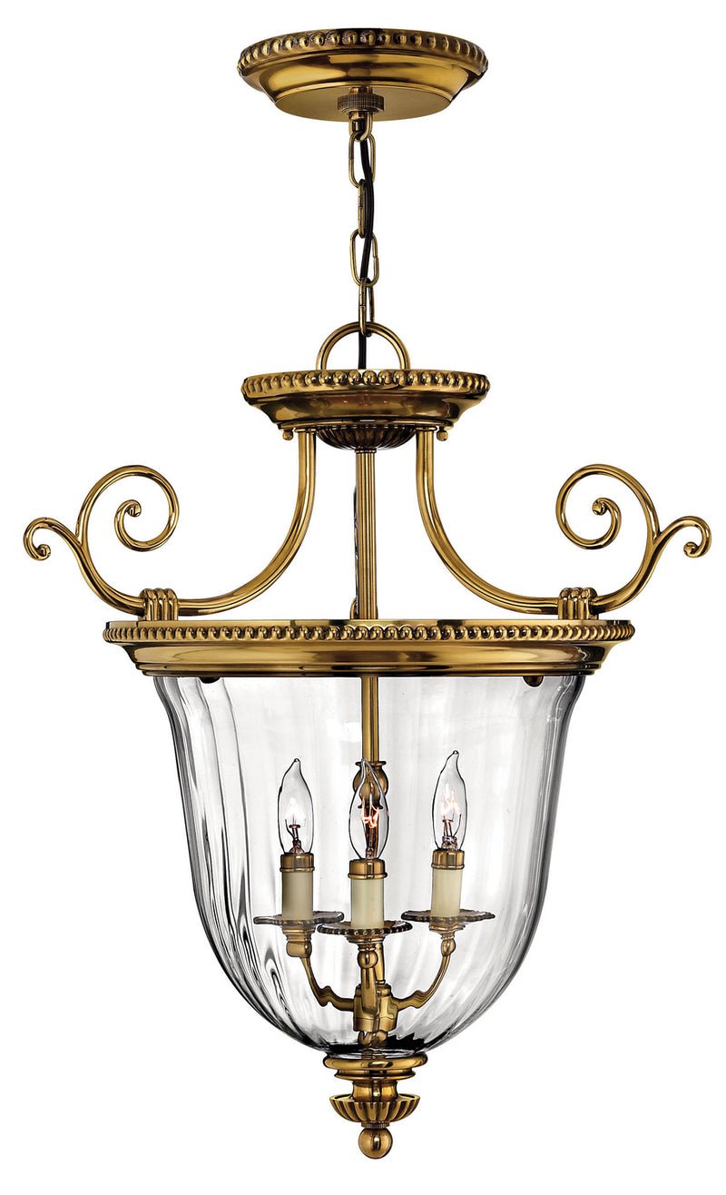 Hinkley - 3613BB - LED Foyer Pendant - Cambridge - Burnished Brass