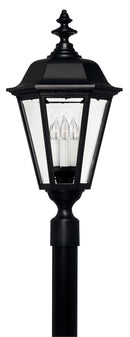 Hinkley - 1471BK - LED Post Top or Pier Mount Lantern - Manor House - Black