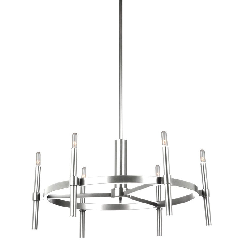 Artcraft Canada - AC10666PN - Six Light Chandelier - Encore - Polished Nickel