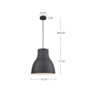 Kuzco Lighting - 494216-BK - One Light Pendant - Cradle - Black