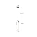 Kuzco Lighting - PD95108-BK - LED Pendant - Huron - Black