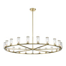 Alora - CH309021NBCG - 21 Light Chandelier - Revolve - Clear Glass/Natural Brass