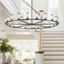 Alora - CH309021UBCG - 21 Light Chandelier - Revolve - Clear Glass/Urban Bronze