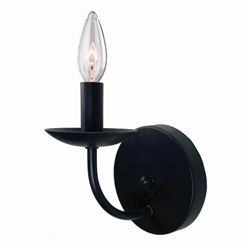 Artcraft Canada - AC11671BK - One Light Wall Sconce - Wrought Iron - Black