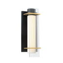 George Kovacs - P1511-707-L - LED Outdoor Lantern - Midnight Gold - Sand Black With Honey Gold