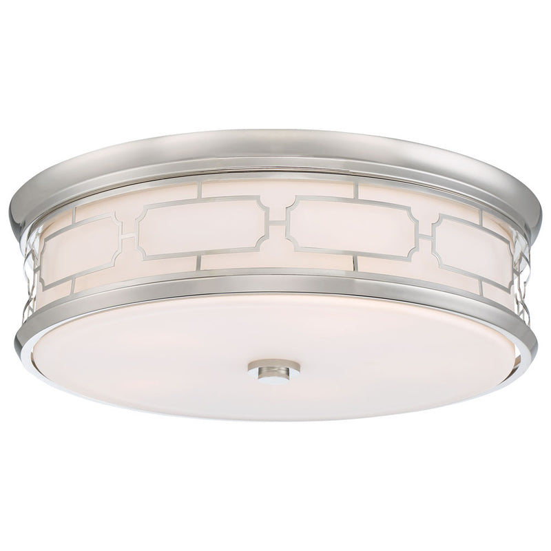 LED Flush Mount<br /><span style="color:#4AB0CE;">Entrega: 4-10 dias en USA</span><br /><span style="color:#4AB0CE;font-size:60%;">PREGUNTE POR ENTREGA EN PANAMA</span><br />Finish: Polished Nickel