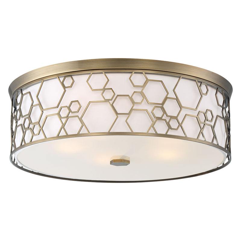 LED Flush Mount<br /><span style="color:#4AB0CE;">Entrega: 4-10 dias en USA</span><br /><span style="color:#4AB0CE;font-size:60%;">PREGUNTE POR ENTREGA EN PANAMA</span><br />Finish: Polished Satin Brass