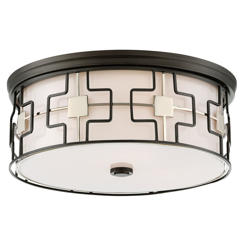 Minka-Lavery - 846-105-L - LED Flush Mount - Dark Gray W/Polished Nickel