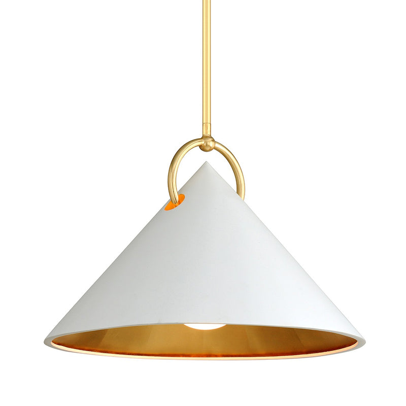 Corbett Lighting - 290-41-GL/SWH - One Light Pendant - Charm - Gold Leaf/White