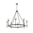 Alora - CH314308UBCC - Eight Light Chandelier - Salita - Clear Crystal/Urban Bronze
