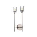 Alora - WV314302PNCC - Two Light Bathroom Fixture - Salita - Clear Crystal/Polished Nickel