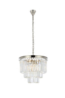 Elegant Lighting - 1231D20PN/RC - Nine Light Chandelier - Sydney - Polished Nickel