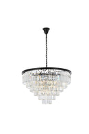 Elegant Lighting - 1231D44MB/RC - 33 Light Chandelier - Sydney - Matte Black