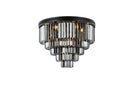 Elegant Lighting - 1231F32MB-SS/RC - 17 Light Flush Mount - Sydney - Matte Black