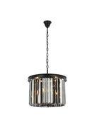 Elegant Lighting - 1238D20MB-SS/RC - Six Light Pendant - Sydney - Matte Black