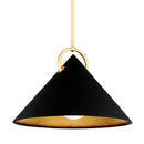 Corbett Lighting - 289-42-GL/SBK - One Light Pendant - Charm - Gold Leaf