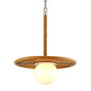 Corbett Lighting - 291-41 - One Light Pendant - Hula Hoop - Natural Rattan Stainless Steel