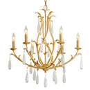 Corbett Lighting - 293-06-GL - Six Light Chandelier - Prosecco - Gold Leaf