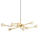 Corbett Lighting - 294-58-GL - Eight Light Linear - Signature - Gold Leaf