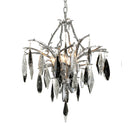 Corbett Lighting - 306-04 - Four Light Chandelier - Nera - Blackened Silver Leaf