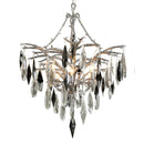 Corbett Lighting - 306-06 - Six Light Chandelier - Nera - Blackened Silver Leaf