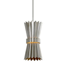 Corbett Lighting - 312-41-WSL - One Light Pendant - Moxy - Warm Silver Leaf