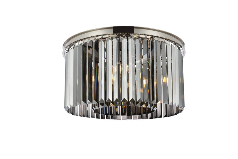 Elegant Lighting - 1238F26PN-SS/RC - Eight Light Flush Mount - Sydney - Polished Nickel