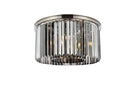 Elegant Lighting - 1238F26PN-SS/RC - Eight Light Flush Mount - Sydney - Polished Nickel