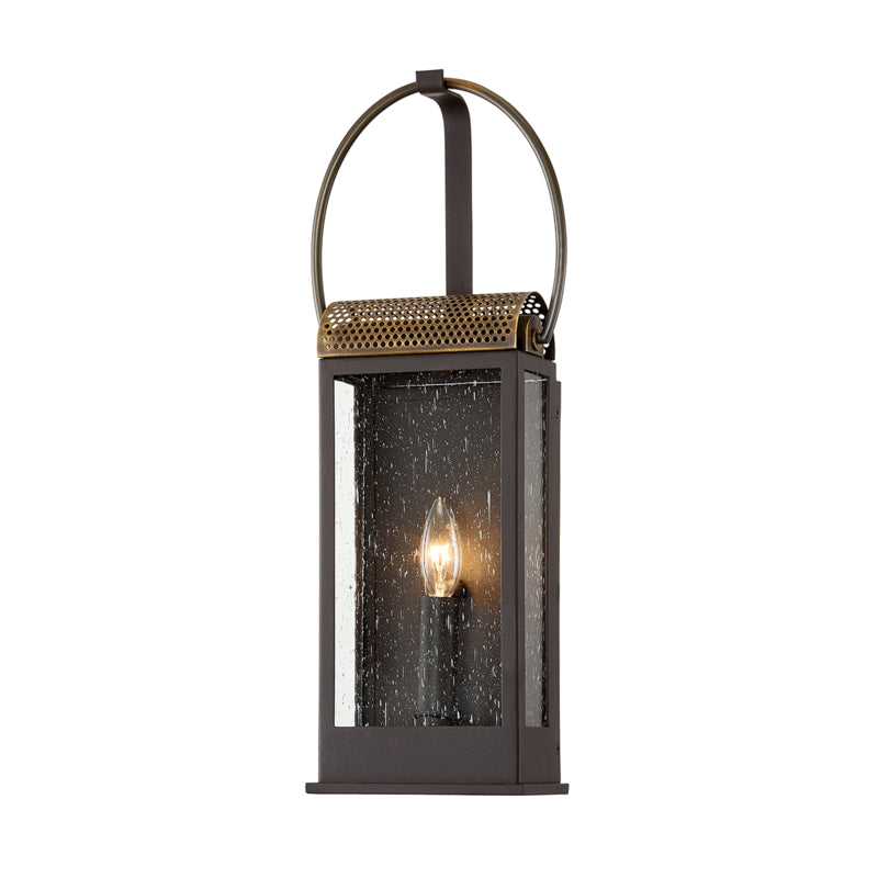 Troy Lighting - B7421-HZ/BR - One Light Wall Sconce - Holmes - Bronze And Brass