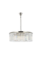 Elegant Lighting - 1238G43PN/RC - Ten Light Chandelier - Sydney - Polished Nickel