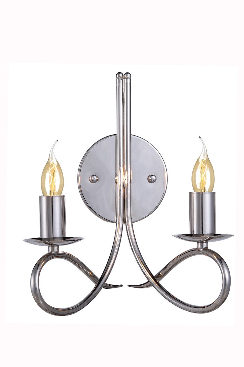 Elegant Lighting - 1452W9PN - Two Light Wall Sconce - Lyndon - Polished Nickel