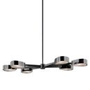 Troy Lighting - F7336-TBK/BCR - Six Light Linear Pendant - Allisio - Texture Black