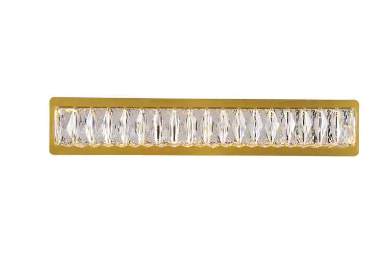 LED Wall Sconce<br /><span style="color:#4AB0CE;">Entrega: 4-10 dias en USA</span><br /><span style="color:#4AB0CE;font-size:60%;">PREGUNTE POR ENTREGA EN PANAMA</span><br />Collection: Monroe<br />Finish: Gold