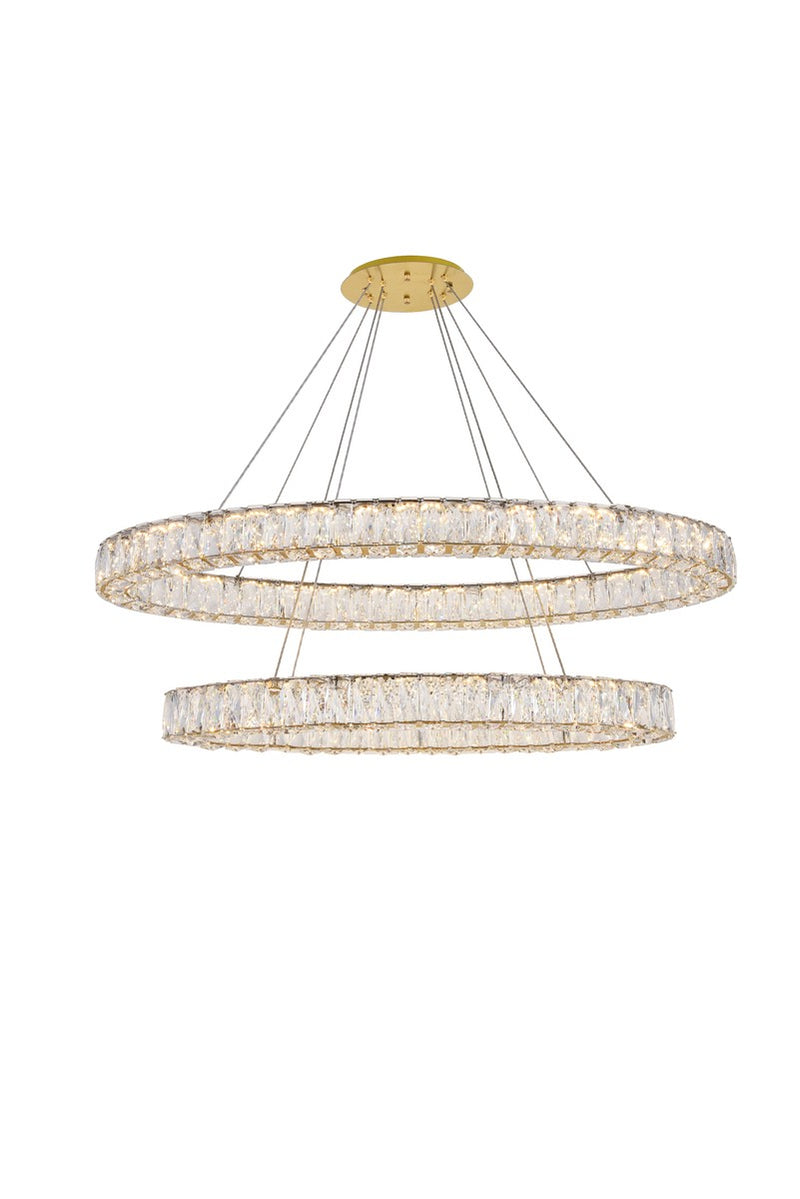 LED Chandelier<br /><span style="color:#4AB0CE;">Entrega: 4-10 dias en USA</span><br /><span style="color:#4AB0CE;font-size:60%;">PREGUNTE POR ENTREGA EN PANAMA</span><br />Collection: Monroe<br />Finish: Gold