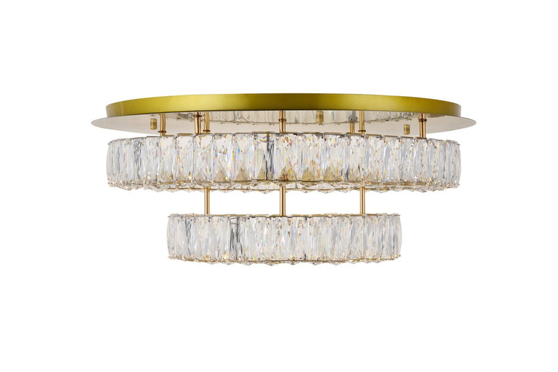 LED Flush Mount<br /><span style="color:#4AB0CE;">Entrega: 4-10 dias en USA</span><br /><span style="color:#4AB0CE;font-size:60%;">PREGUNTE POR ENTREGA EN PANAMA</span><br />Collection: Monroe<br />Finish: Gold