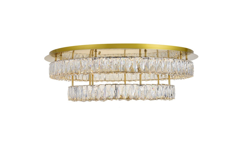 LED Flush Mount<br /><span style="color:#4AB0CE;">Entrega: 4-10 dias en USA</span><br /><span style="color:#4AB0CE;font-size:60%;">PREGUNTE POR ENTREGA EN PANAMA</span><br />Collection: Monroe<br />Finish: Gold
