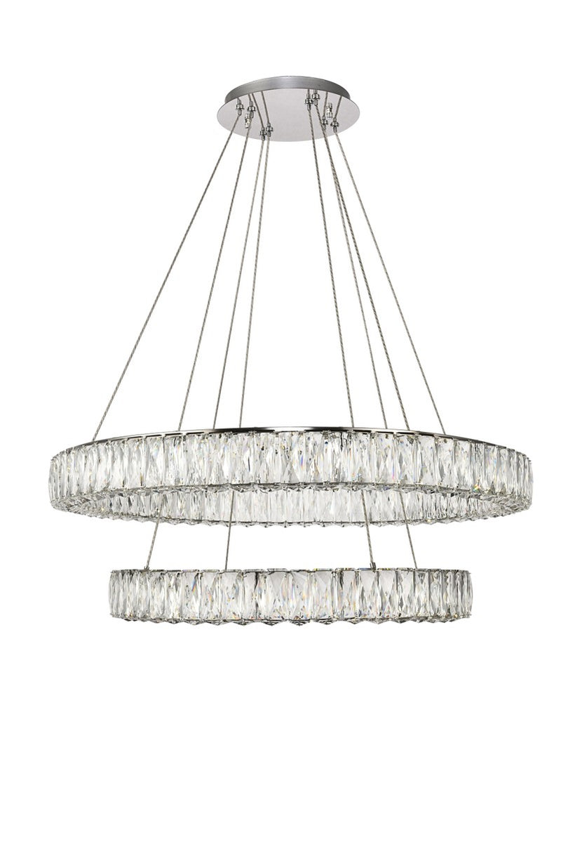 LED Chandelier<br /><span style="color:#4AB0CE;">Entrega: 4-10 dias en USA</span><br /><span style="color:#4AB0CE;font-size:60%;">PREGUNTE POR ENTREGA EN PANAMA</span><br />Collection: Monroe<br />Finish: Chrome