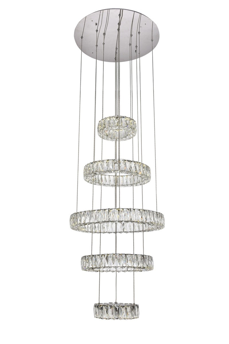 LED Chandelier<br /><span style="color:#4AB0CE;">Entrega: 4-10 dias en USA</span><br /><span style="color:#4AB0CE;font-size:60%;">PREGUNTE POR ENTREGA EN PANAMA</span><br />Collection: Monroe<br />Finish: Chrome