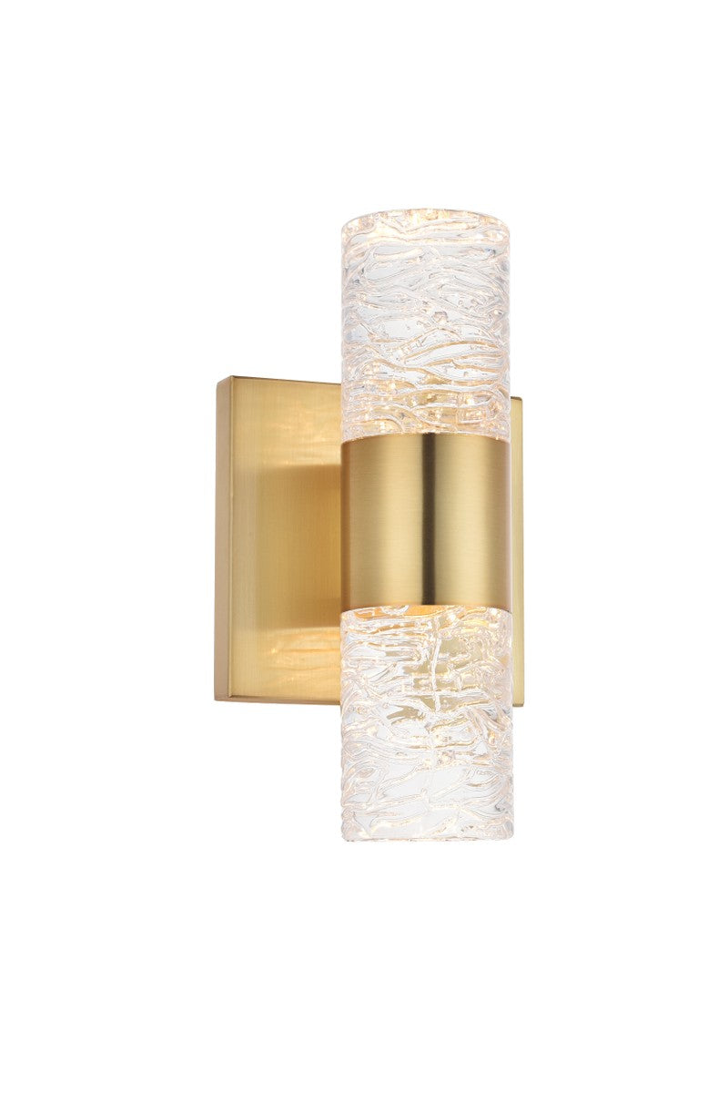 LED Wall Sconce<br /><span style="color:#4AB0CE;">Entrega: 2-3 semanas en USA</span><br /><span style="color:#4AB0CE;font-size:60%;">PREGUNTE POR ENTREGA EN PANAMA</span><br />Collection: Vega<br />Finish: Gold