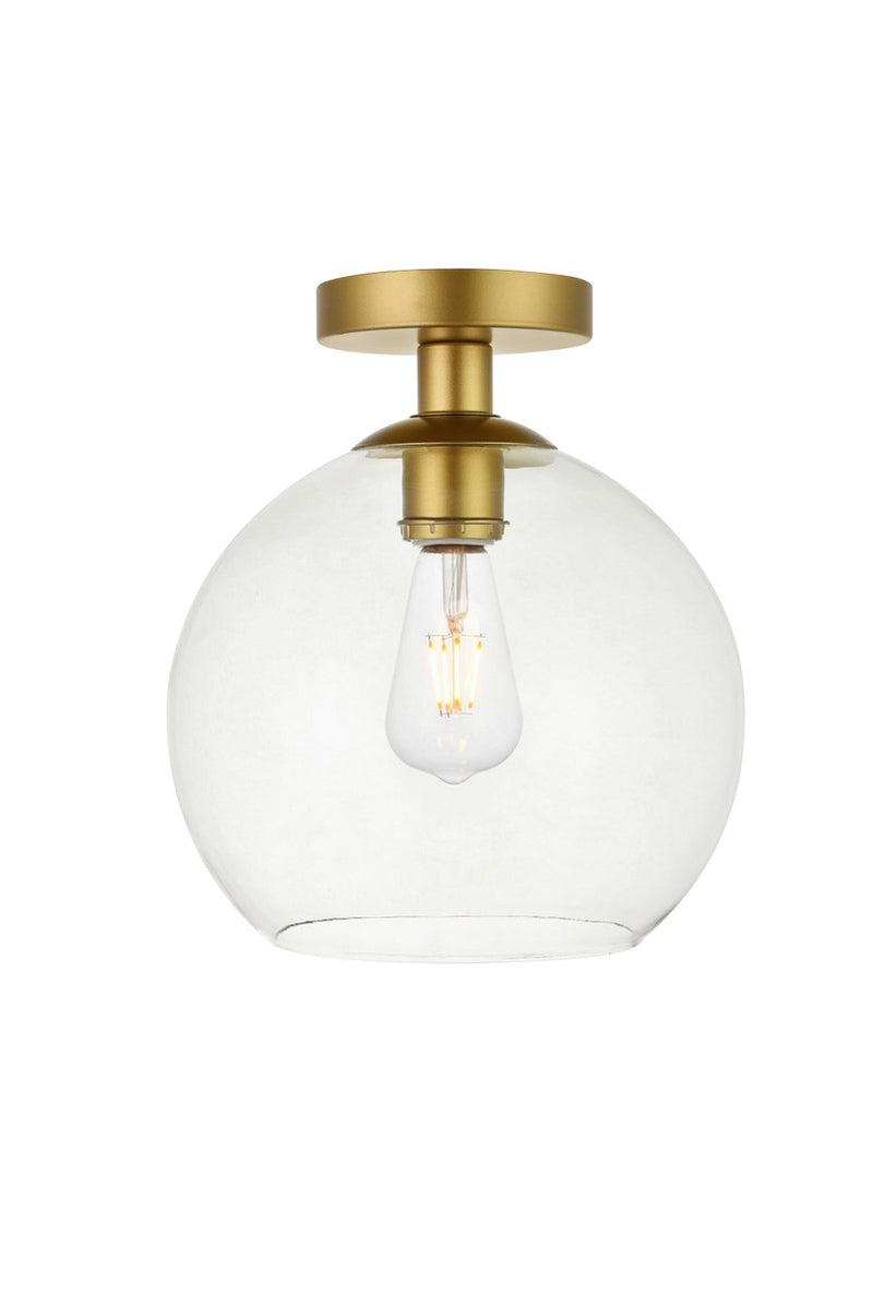 Elegant Lighting - LD2210BR - One Light Flush Mount - BAXTER - Brass